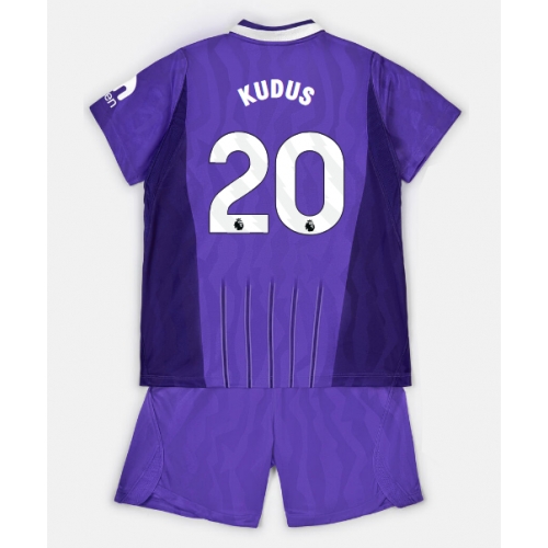 Tottenham Hotspur Mohammed Kudus #20 Maglia Gara Terza Repliche 2026-27 Bambino Maniche Corte Tottenham Hotspur Mohammed Kudus #20 Maglia Gara Terza Repliche 2026-27 Bambino Maniche Corte